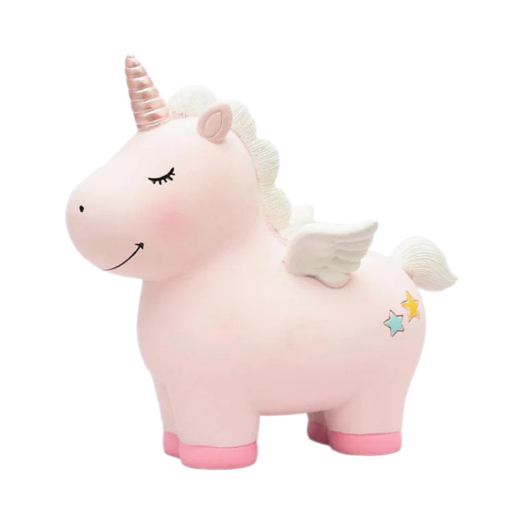 LICORNE TIRELIRE ROSE | NAYA